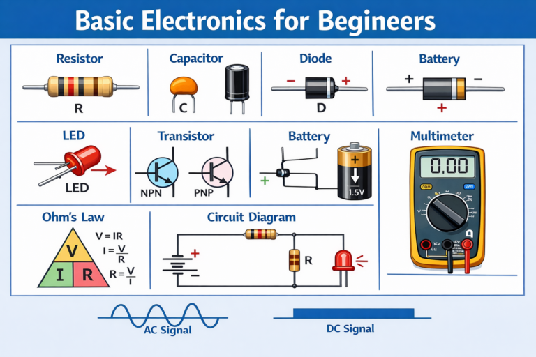 Electronics for Beginners: Essential Topics to Master Basic Electronics